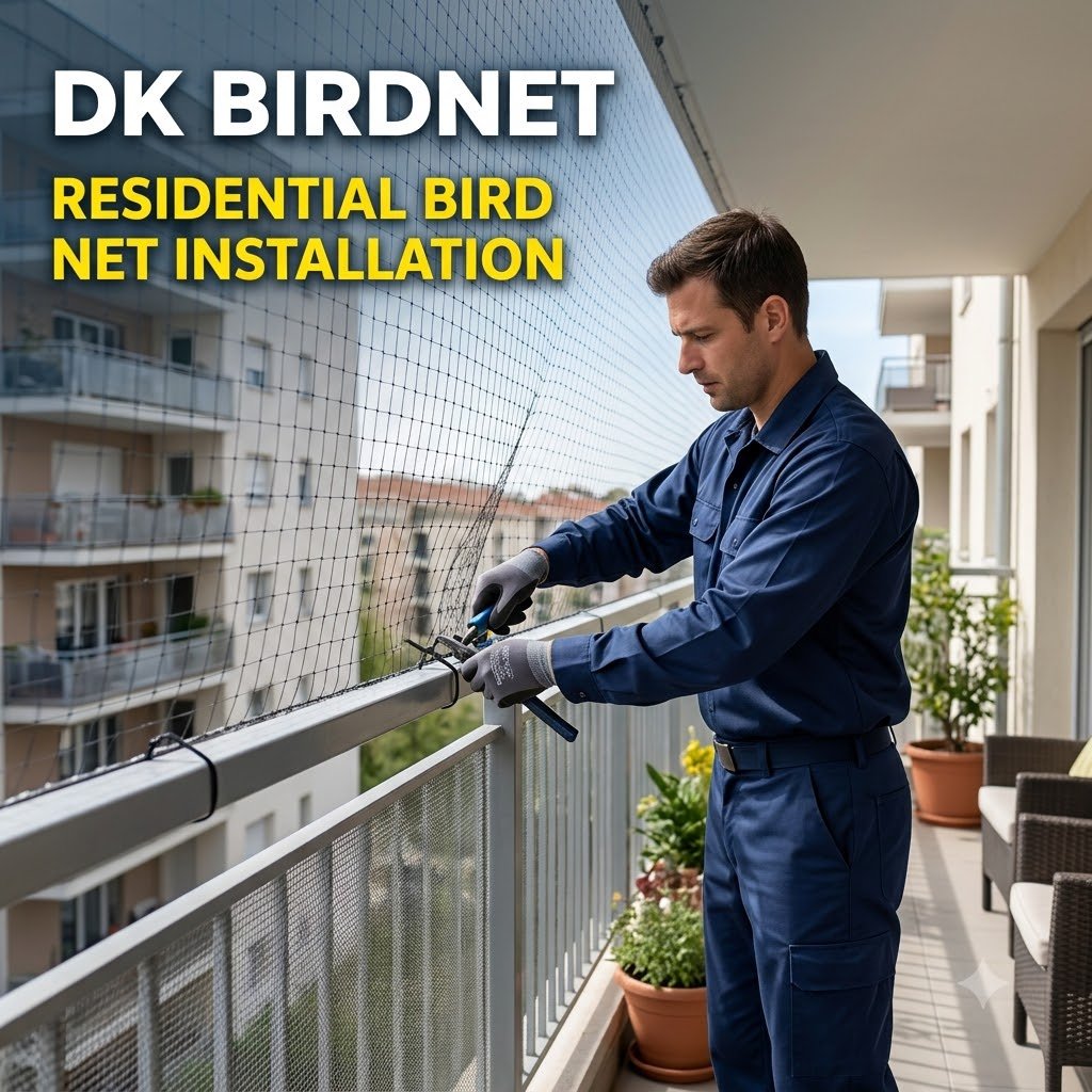 Residential Bird Net Installation