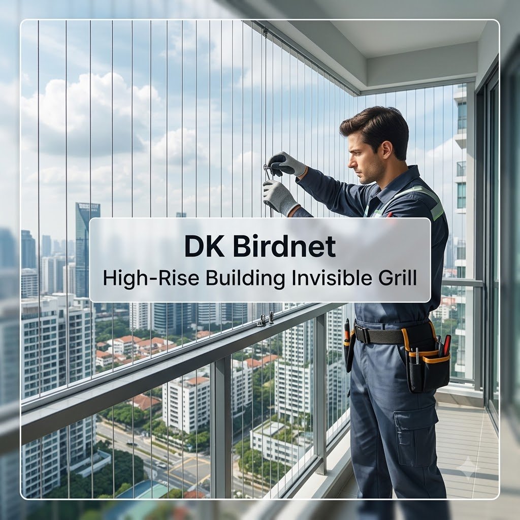 High-Rise Building Invisible Grill