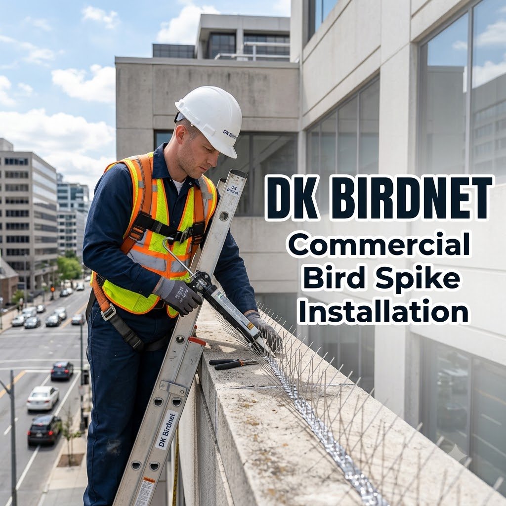 Commercial Bird Spike Installation